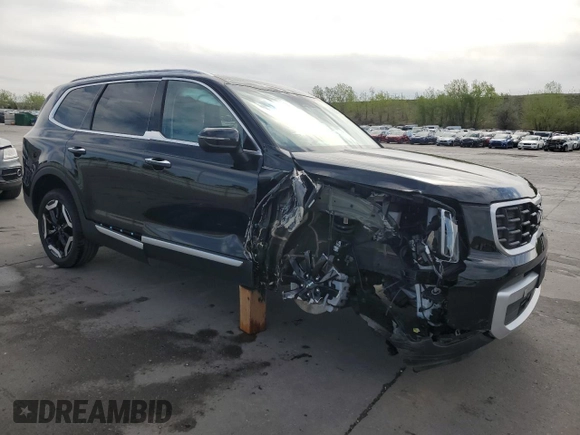 2024 Kia Telluride S with VIN 5XYP6DGC1RG500941, listed as a Copart auction lot 55522735 with 7,172 mi miles and Salvage title. Bid and sale history available at DreamBid. Image 4.