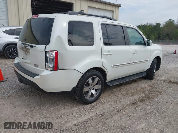 2014 Honda Pilot Touring with VIN 5FNYF4H93EB023602, listed as a IAAI auction lot 41909653 with 162,118 mi miles and . Bid and sale history available at carsss.com. Image 4.