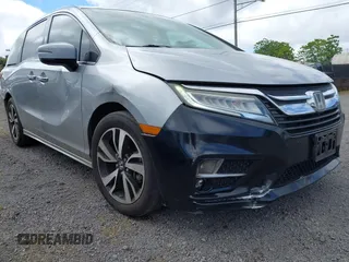 2019 Honda Odyssey Elite with VIN 5FNRL6H93KB077180, listed as a IAAI auction lot 41936408 with 75,168 mi miles and . Bid and sale history available at DreamBid. Image 6.
