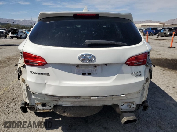 2014 Hyundai Santa Fe with VIN 5XYZTDLB2EG181199, listed as a Copart auction lot 57638045 with 95,056 mi miles and Salvage title. Bid and sale history available at DreamBid. Image 6.