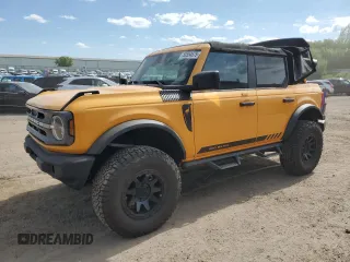2022 Ford Bronco with VIN 1FMDE5BH6NLA85009, listed as a Copart auction lot 58554675 with 36,742 mi miles and Non repairable. Bid and sale history available at DreamBid. Image 1.