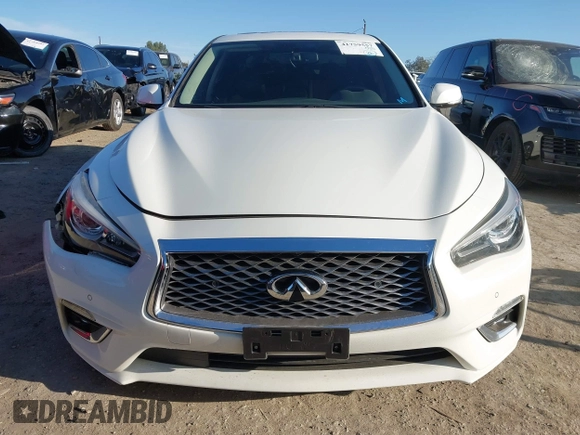 2021 Infiniti Q50 3.0t LUXE with VIN JN1EV7BP1MM706731, listed as a IAAI auction lot 41759557 with 30,907 mi miles. Bid and sale history available at carsss.com. Image 12.
