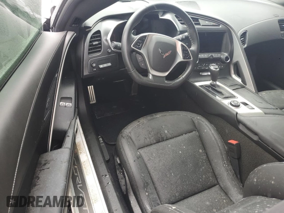 2017 Chevrolet Corvette Grand Sport 2LT with VIN 1G1YY2D77H5101557, listed as a Copart auction lot 74823244 with 0 mi miles and Salvage Title. Bid and sale history available at carsss.com. Image 8.