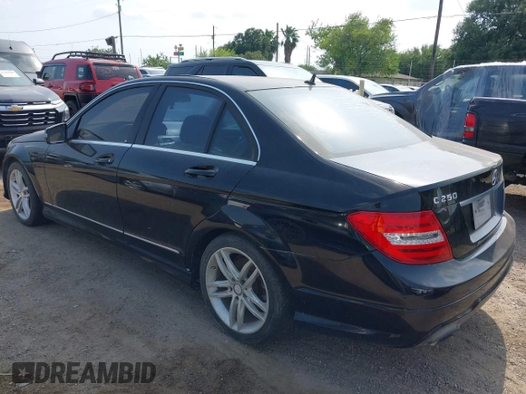 2013 Mercedes-Benz C-Class C 250 Sport with VIN WDDGF4HB8DR296080, listed as a IAAI auction lot 42118476 with 1 mi miles. Bid and sale history available at carsss.com. Image 3.