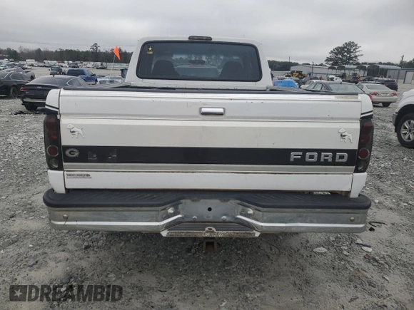 1996 Ford F-150 with VIN 1FTEX14H1TKA33251, listed as a Copart auction lot 45154865 with 278,905 mi miles and Salvage title. Bid and sale history available at DreamBid. Image 6.