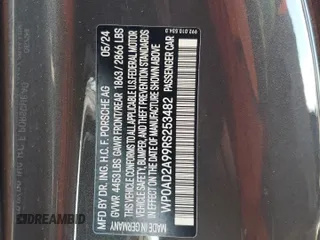 2024 Porsche 911 Turbo with VIN WP0AD2A99RS253482, listed as a Copart auction lot 80100954 with 0 mi miles and Salvage Title. Bid and sale history available at carsss.com. Image 12.