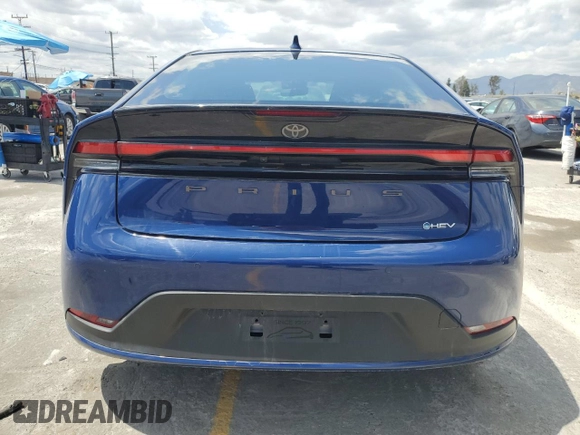 2024 Toyota Prius LE with VIN JTDACAAUXR3024790, listed as a Copart auction lot 57094995 with 38,968 mi miles and Salvage Title. Bid and sale history available at DreamBid. Image 6.