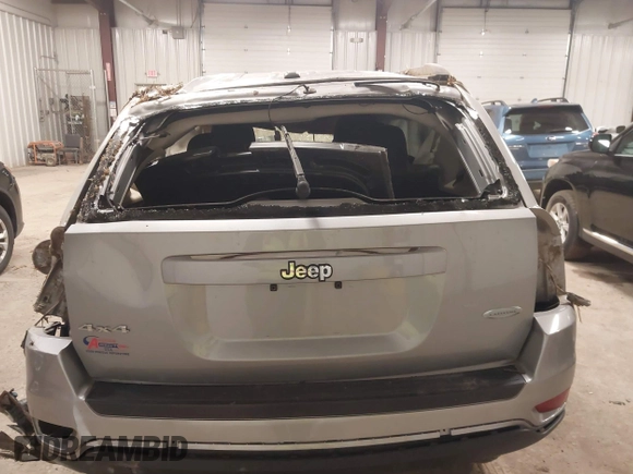 2017 Jeep Compass High Altitude with VIN 1C4NJDEB4HD107738, listed as a IAAI auction lot 41863356 with 48,424 mi miles and . Bid and sale history available at carsss.com. Image 16.