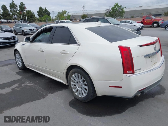 2010 Cadillac CTS Luxury with VIN 1G6DE5EG4A0133693, listed as a IAAI auction lot 42047756 with Not Provided miles. Bid and sale history available at carsss.com. Image 3.