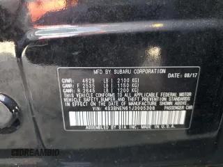 2018 Subaru Legacy Limited with VIN 4S3BNEN61J3005308, listed as a Copart auction lot 52918605 with 67,014 mi miles and Salvage Title. Bid and sale history available at carsss.com. Image 12.