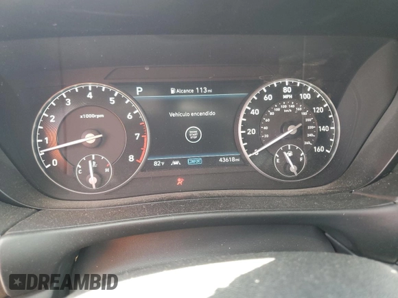 2020 Genesis G90 Ultimate with VIN KMTF54PH1LU076923, listed as a Copart auction lot 55794235 with 43,618 mi miles and Clean Title. Bid and sale history available at DreamBid. Image 9.