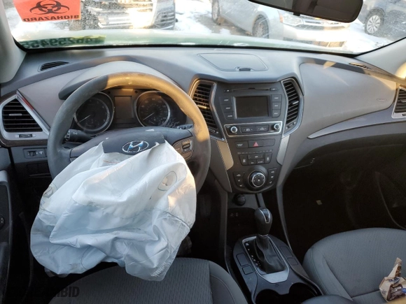 2017 Hyundai Santa Fe Sport 2.4L with VIN 5XYZTDLB4HG498308, listed as a Copart auction lot 46259455 with 0 mi miles and Salvage Title. Bid and sale history available at carsss.com. Image 8.