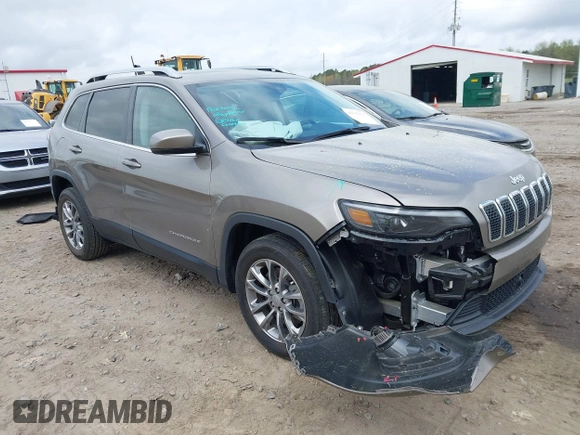 2021 Jeep Cherokee Altitude with VIN 1C4PJLLB8MD164590, listed as a IAAI auction lot 41919423 with 29,672 mi miles and . Bid and sale history available at DreamBid. Image 1.