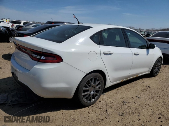 2016 Dodge Dart SE with VIN 1C3CDFAAXGD533654, listed as a Copart auction lot 52884665 with 175,091 mi miles and Salvage Title. Bid and sale history available at carsss.com. Image 3.
