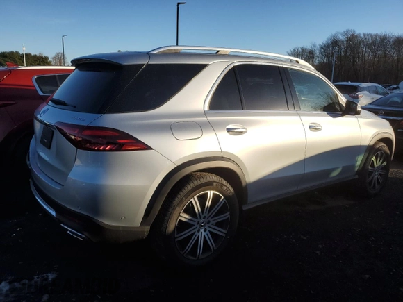 2025 Mercedes-Benz GLE 350 with VIN 4JGFB4FB9SB331036, listed as a Copart auction lot 41827195 with 279 mi miles and Salvage title. Bid and sale history available at DreamBid. Image 3.
