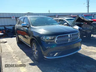 2016 Dodge Durango Citadel Anodized Platinum z VIN 1C4RDHEG7GC396792, wystawiony jako IAAI lot #41732707 z przebiegiem 110 396 mil mil oraz . Historia ofert i sprzedaży dostępna na DreamBid. Obrazek 1.