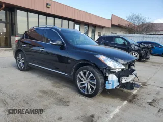 2017 Infiniti QX50 with VIN JN1BJ0RR2HM409325, listed as a Copart auction lot 53373705 with 91,013 mi miles and Salvage title. Bid and sale history available at DreamBid. Image 4.