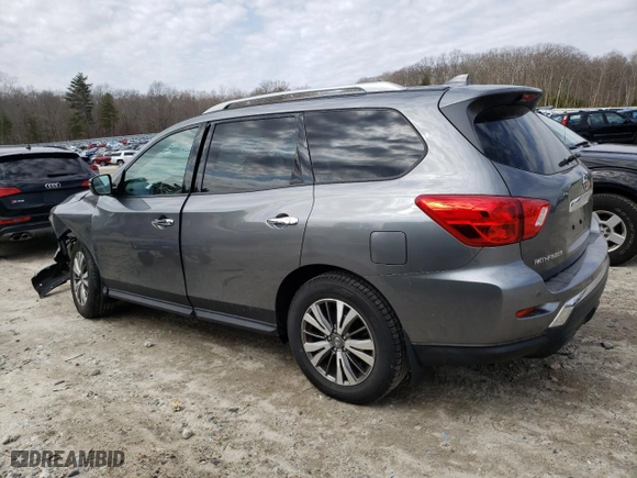 2020 Nissan Pathfinder S with VIN 5N1DR2AN6LC577174, listed as a Copart auction lot 48802775 with 58,442 mi miles and Salvage Title. Bid and sale history available at carsss.com. Image 2.
