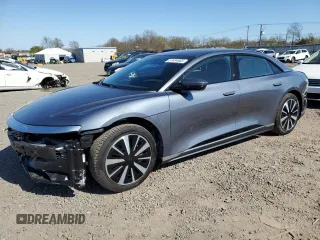 2024 Lucid Air Touring with VIN 50EA1TEA7RA003002, listed as a Copart auction lot 51634865 with 518 mi miles and Salvage Title. Bid and sale history available at carsss.com. Image 1.