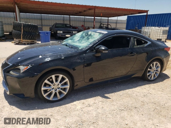 2015 Lexus RC 350 F Sport with VIN JTHHE5BC6F5001494, listed as a Copart auction lot 58900184 with 123,583 mi miles and Clean Title. Bid and sale history available at DreamBid. Image 1.
