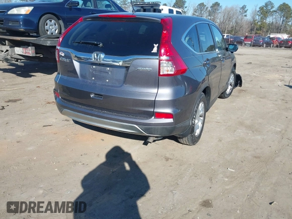 2016 Honda CR-V EX with VIN 5J6RM4H58GL095297, listed as a IAAI auction lot 41386994 with 154,595 mi miles and . Bid and sale history available at DreamBid. Image 4.