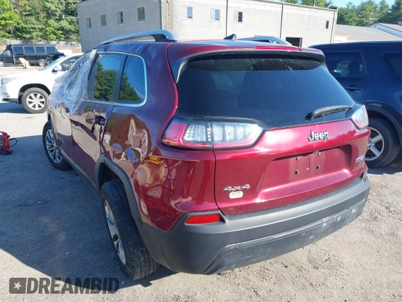 2019 Jeep Cherokee Latitude Plus with VIN 1C4PJMLB1KD191245, listed as a IAAI auction lot 42288666 with 110,720 mi miles and . Bid and sale history available at DreamBid. Image 3.