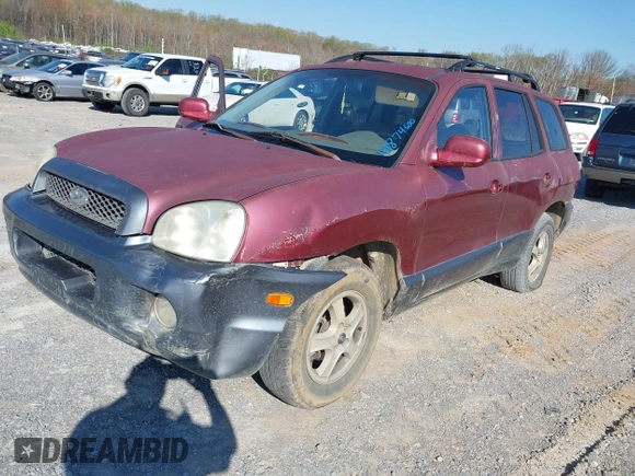 2004 Hyundai Santa Fe GLS with VIN KM8SC13D14U777995, listed as a IAAI auction lot 41874600 with 240,241 mi miles. Bid and sale history available at carsss.com. Image 2.