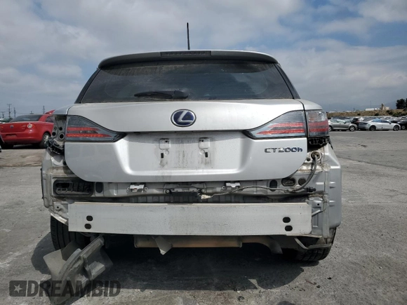 2011 Lexus CT 200h with VIN JTHKD5BH4B2041752, listed as a Copart auction lot 49601325 with 169,248 mi miles and Salvage Title. Bid and sale history available at DreamBid. Image 6.