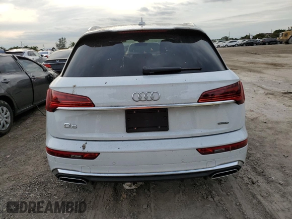 2022 Audi Q5 S line Premium Plus with VIN WA1EAAFY7N2085060, listed as a Copart auction lot 37747293 with 8,015 mi miles and . Bid and sale history available at DreamBid. Image 6.