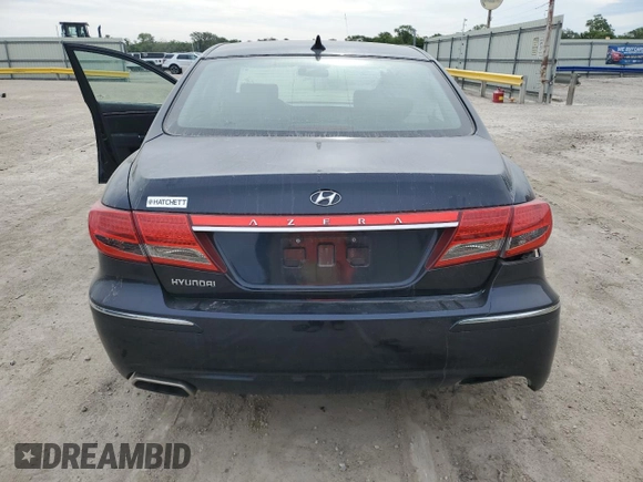 2011 Hyundai Azera GLS with VIN KMHFC4DD0BA533321, listed as a Copart auction lot 55965045 with 109,559 mi miles and Salvage title. Bid and sale history available at DreamBid. Image 6.