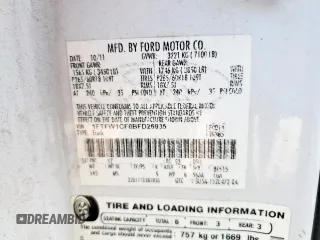 2011 Ford F-150 XL with VIN 1FTFW1CF8BFD26935, listed as a Copart auction lot 61136505 with 221,293 mi miles and Clean title. Bid and sale history available at DreamBid. Image 12.