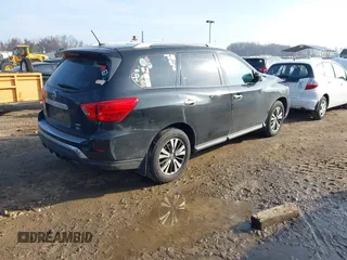 2017 Nissan Pathfinder SV with VIN 5N1DR2MM1HC609460, listed as a IAAI auction lot 41184113 with 1 mi miles. Bid and sale history available at carsss.com. Image 4.