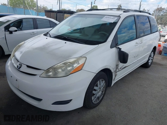 2007 Toyota Sienna CE with VIN 5TDZK23C27S023466, listed as a IAAI auction lot 41911352 with 166,600 mi miles and . Bid and sale history available at DreamBid. Image 19.
