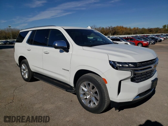 2023 Chevrolet Tahoe Premier with VIN 1GNSCSKD8PR371447, listed as a Copart auction lot 75280014 with 50,396 mi miles and Clean title. Bid and sale history available at DreamBid. Image 4.