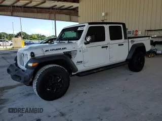 2020 Jeep Gladiator Sport S with VIN 1C6HJTAG7LL127142, listed as a Copart auction lot 77345484 with 24,335 mi miles and Salvage Title. Bid and sale history available at carsss.com. Image 1.