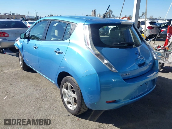 2011 Nissan LEAF SL-e with VIN JN1AZ0CP5BT007243, listed as a IAAI auction lot 41656364 with 36,042 mi miles. Bid and sale history available at carsss.com. Image 3.