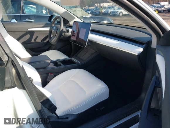 2021 Tesla Model 3 Long Range with VIN 5YJ3E1EB1MF056759, listed as a IAAI auction lot 41464108 with 48,694 mi miles and . Bid and sale history available at carsss.com. Image 5.