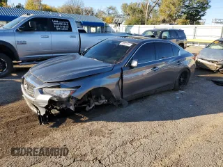 2018 Infiniti Q50 3.0t LUXE with VIN JN1EV7AR7JM434698, listed as a Copart auction lot 78604954 with 105,614 mi miles and Salvage Title. Bid and sale history available at carsss.com. Image 1.