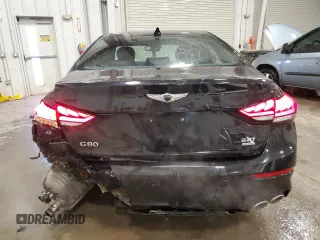 2018 Genesis G80 Sport z VIN KMHGN4JB1JU270304, wystawiony jako Copart lot #51576065 z przebiegiem 83 447 mil mil oraz Nie do naprawy • Non repairable. Historia ofert i sprzedaży dostępna na DreamBid. Obrazek 6.