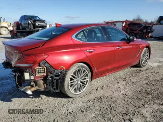 2021 Genesis G70 2.0T z VIN KMTG34LA7MU072427, wystawiony jako Copart lot #44069455 z przebiegiem 66 457 mil mil oraz Szkoda całkowita • Salvage title. Historia ofert i sprzedaży dostępna na DreamBid. Obrazek 3.
