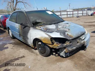 2003 Honda Civic Hybrid with VIN JHMES95673S017371, listed as a IAAI auction lot 41893086 with 1 mi miles. Bid and sale history available at carsss.com. Image 1.