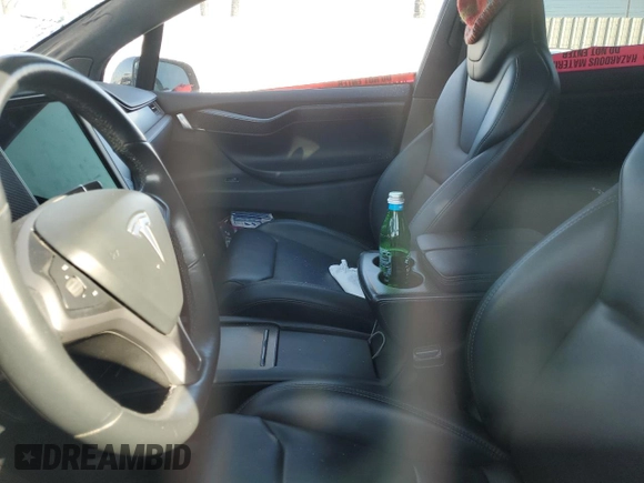 2018 Tesla Model X 75D with VIN 5YJXCAE24JF142506, listed as a Copart auction lot 43536215 with Not Provided miles and Salvage Title. Bid and sale history available at carsss.com. Image 7.