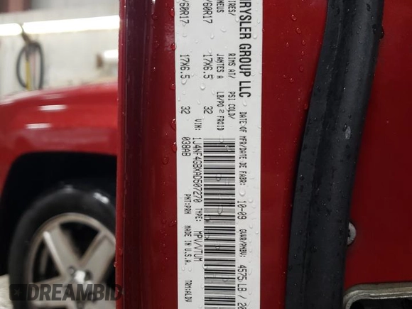 2010 Jeep Patriot Limited with VIN 1J4NF4GBXAD507270, listed as a Copart auction lot 87033294 with 153,546 mi miles and Clean Title. Bid and sale history available at DreamBid. Image 12.