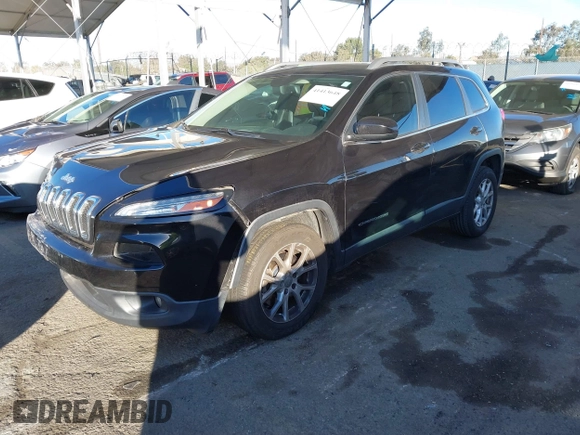 2015 Jeep Cherokee Latitude with VIN 1C4PJLCB7FW632624, listed as a IAAI auction lot 41413648 with 110,274 mi miles. Bid and sale history available at carsss.com. Image 16.