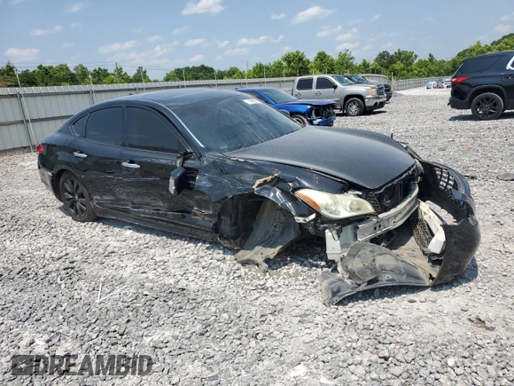 2011 Infiniti M with VIN JN1BY1AP3BM326103, listed as a Copart auction lot 58999415 with 163,659 mi miles and Salvage title. Bid and sale history available at DreamBid. Image 4.