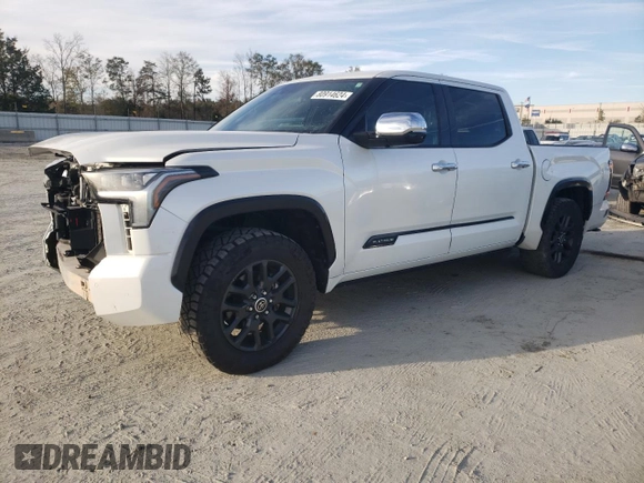 2022 Toyota Tundra Platinum with VIN 5TFNA5DB8NX014092, listed as a Copart auction lot 80914624 with 46,237 mi miles and Salvage title. Bid and sale history available at DreamBid. Image 1.