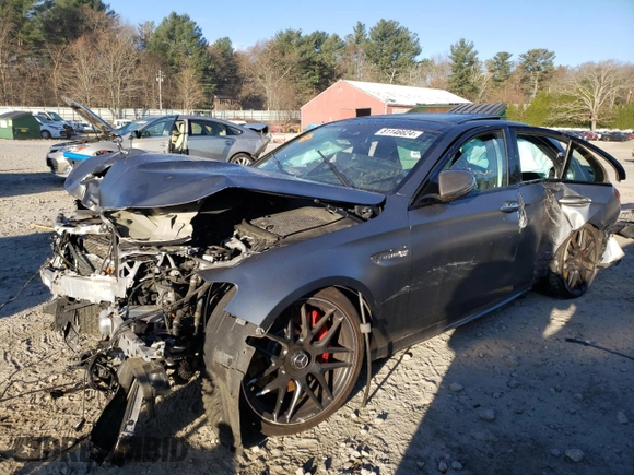 2019 Mercedes-Benz E 63 S AMG with VIN WDDZF8KB9KA505458, listed as a Copart auction lot 81146624 with Not Provided miles and Salvage Title. Bid and sale history available at DreamBid. Image 1.