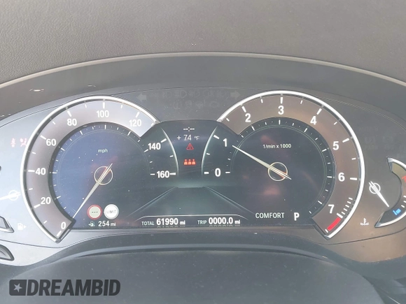 2018 BMW 5 Series 530i with VIN WBAJA5C59JWA38170, listed as a IAAI auction lot 41682219 with 61,990 mi miles and . Bid and sale history available at DreamBid. Image 7.