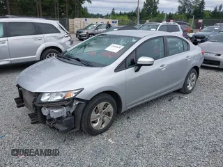 2015 Honda Civic LX with VIN 19XFB2F52FE227385, listed as a IAAI auction lot 42604820 with 51,354 mi miles and . Bid and sale history available at DreamBid. Image 18.