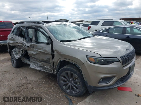2021 Jeep Cherokee Latitude Lux with VIN 1C4PJLMX3MD203967, listed as a IAAI auction lot 41302373 with 54,110 mi miles. Bid and sale history available at carsss.com. Image 1.
